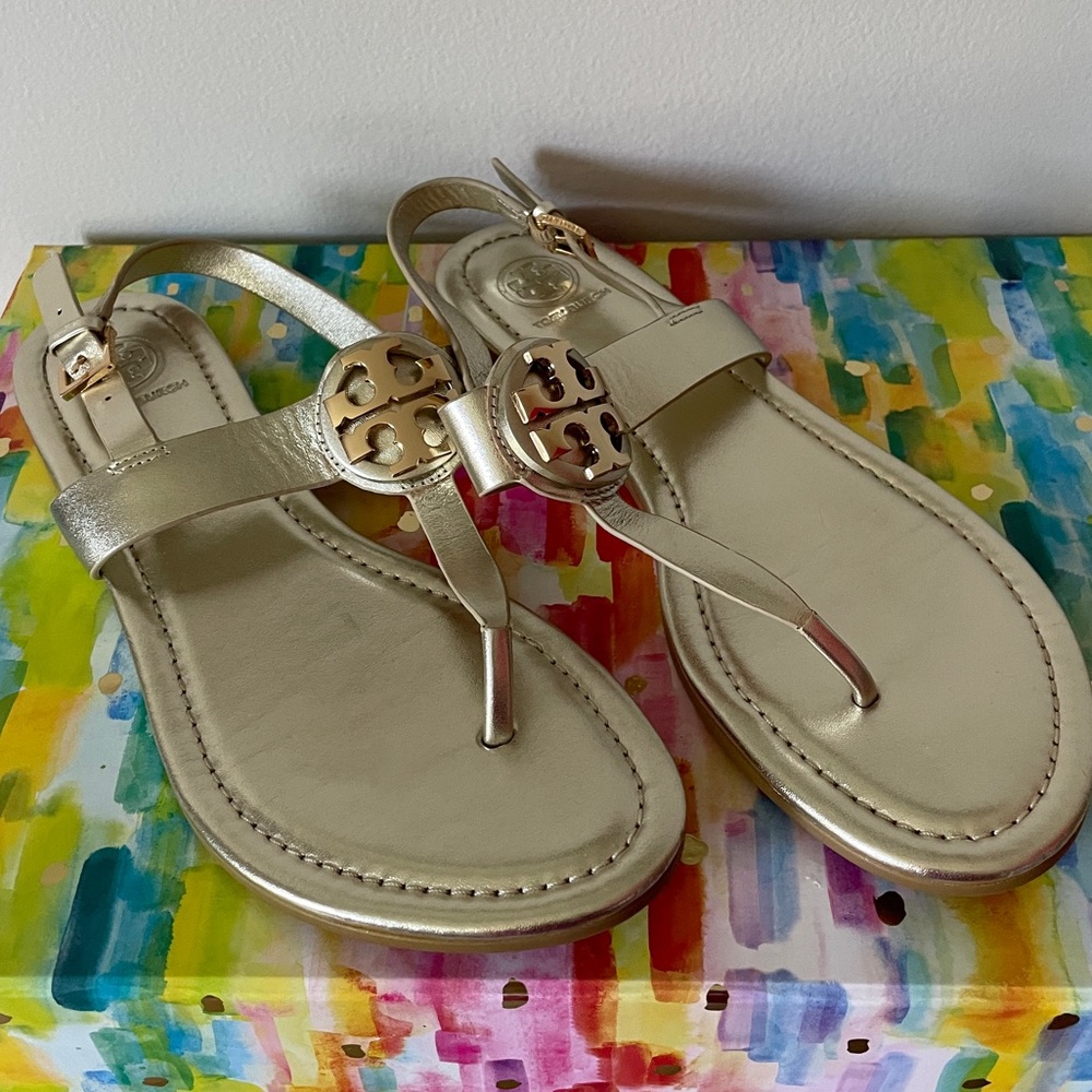 Gold sandals